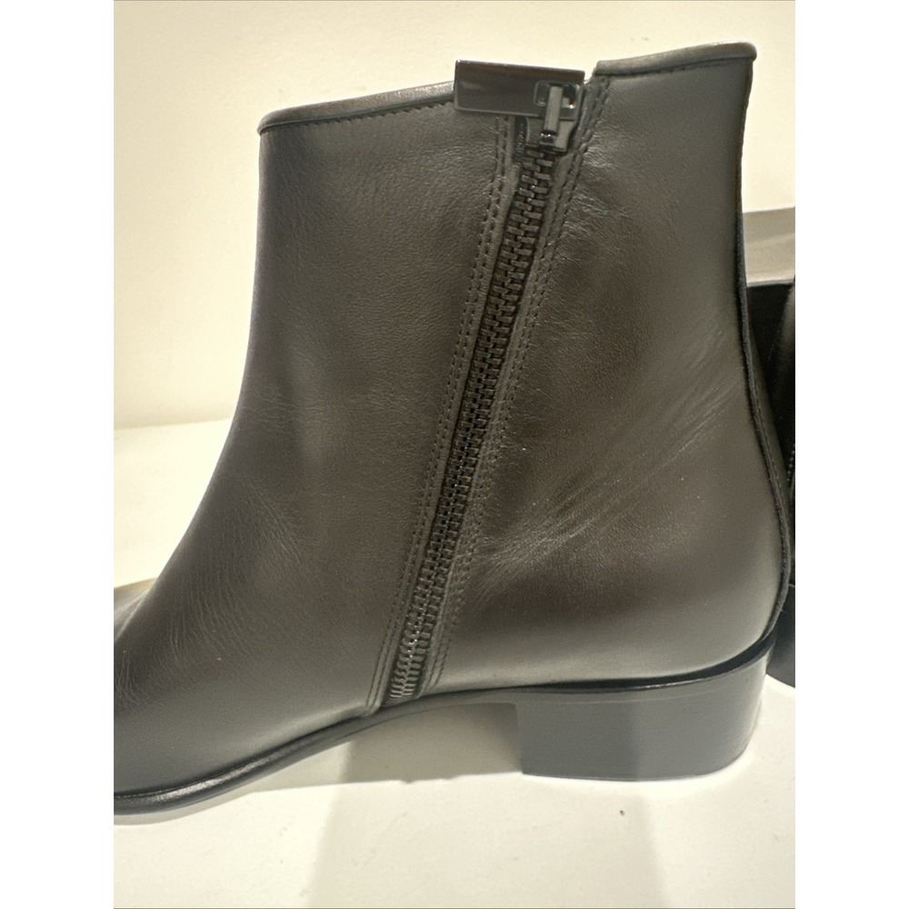The Kooples Sze 42 US 8 Vestiaire Carry Over Smooth Leather Boots Side Zip Black - Picture 11 of 15